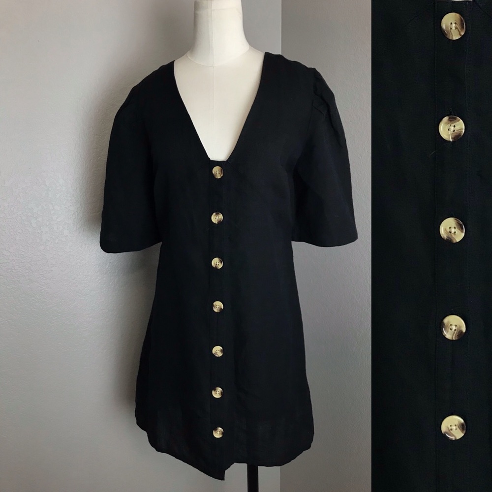 Top Shop Cotton/Linen Mini Dress